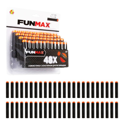 Набор мягких пуль для бластера Funmax  48 шт 1toy Т24232 1